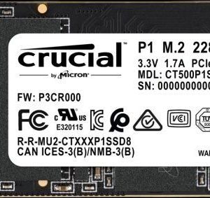 ổ Cứng Ssd Crucial P1 500gb M.2 2280 Nvme 1024x283